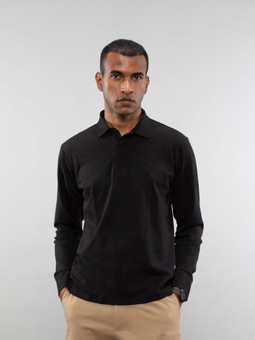 Full-sleeve lifestyle polo