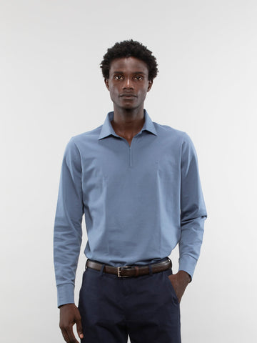 Full-sleeve performance polo